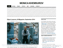 Tablet Screenshot of monicakhemsurov.com